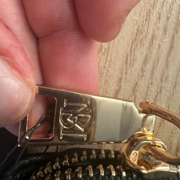 Badgley Mischka Black Wallet with Gold Accents NWT - Picture 4 of 10